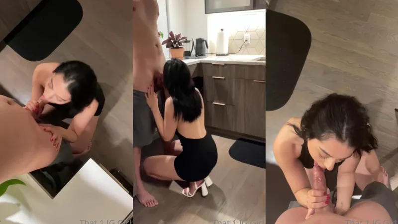 Sloppy Blowjob Then Fucked On The Couch - That1IGGirl