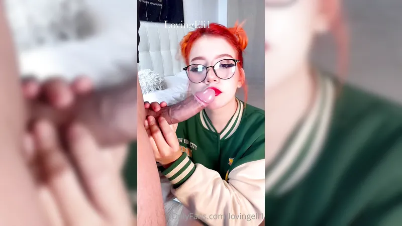 Redhead Eli Licking My Dick Until I Cum