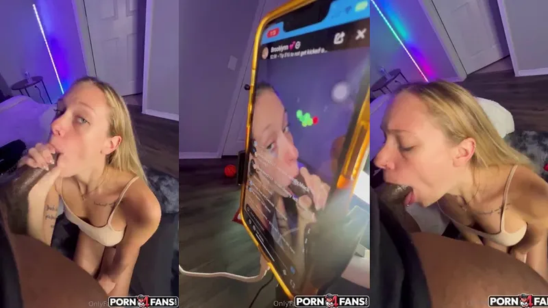 Badbarbiepriv Deepthroats a BBC On Livestream