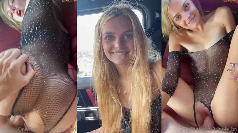 Hitchhiker Trippie Bri Pays For Car Ride With Her Pussy