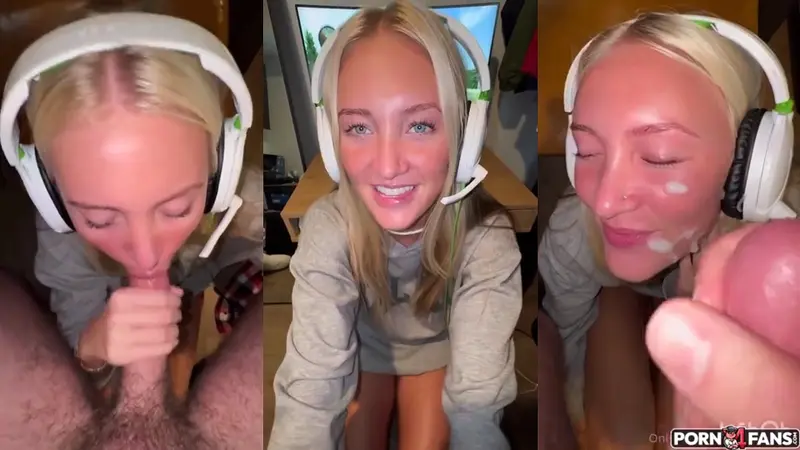Pretty Gamer Girl Kylie Chase Loves Sucking Dick