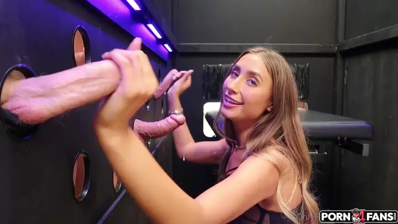 Lily Phillips Glory Hole Bukkake Gangbang
