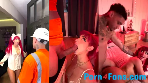 Slutty Pigtailed Nalafitness Fucked By The Construction Worker