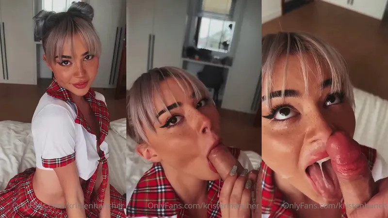 Hot Schoolgirl Kristen Hancher Blowjob Video