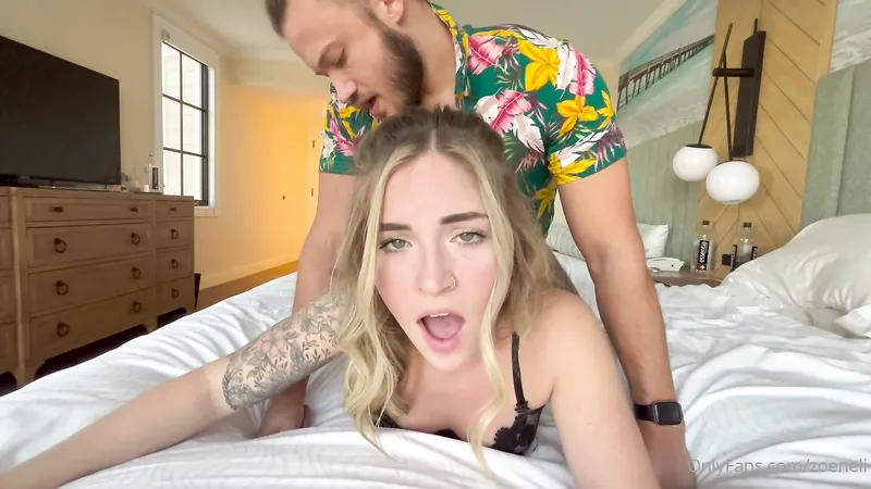 Hot Girlfriend Zoeneli Fucked While She Is Working