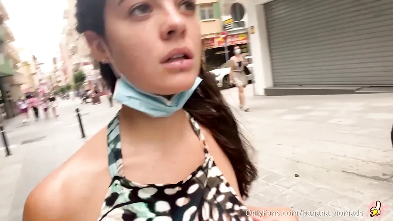 Spanish Girl Dana Damon Blowjob and Public Cum Walk In City Center
