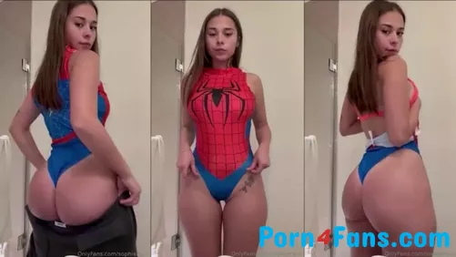 Sophie Rain Spiderman Cosplay Striptease