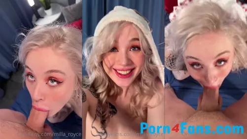 Russian Milla Deepthroating And Gagging On Santa's Dick For Christmas