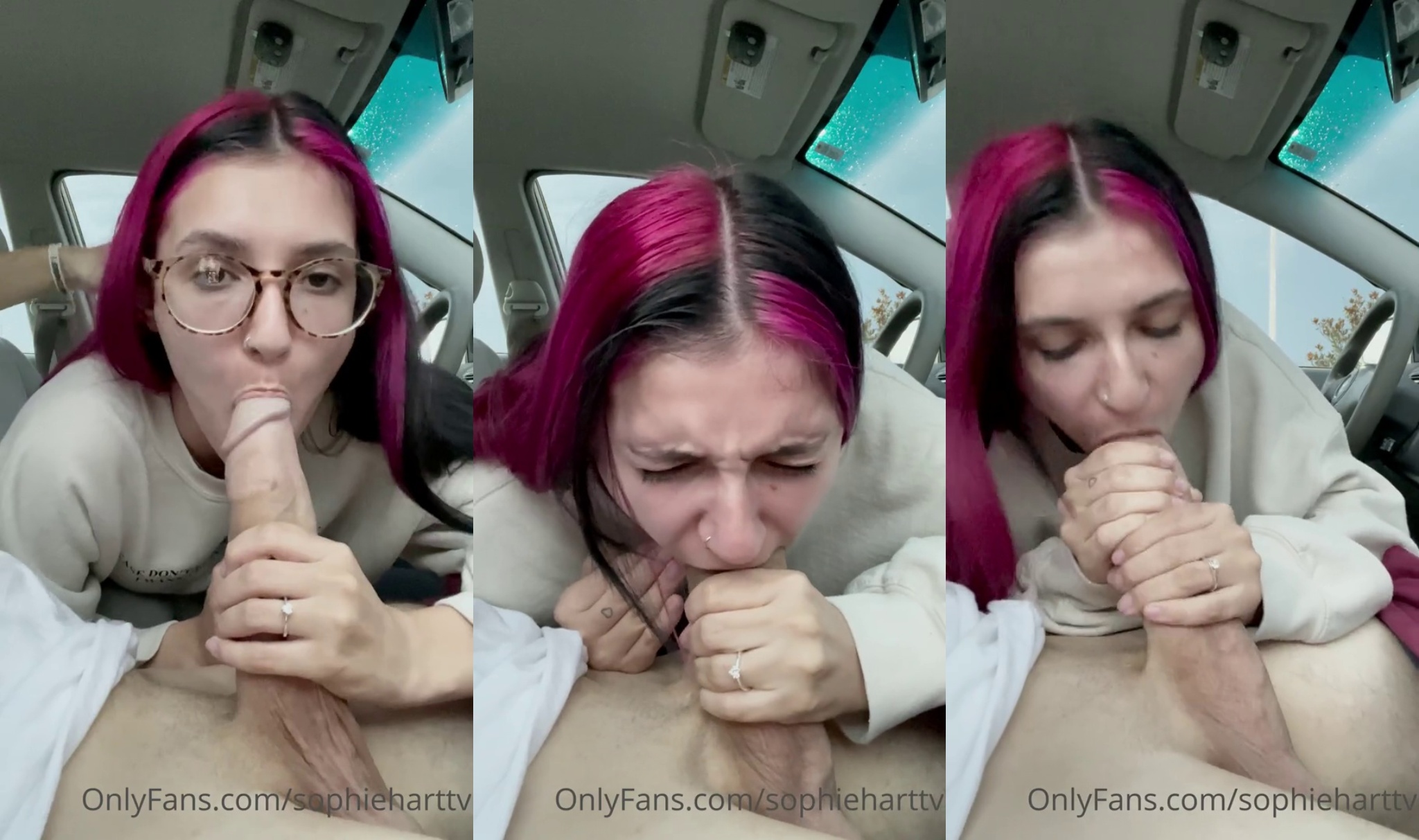Sophie Hart Quick Car Blowjob Big Dick Video Leaked | Porn4Fans