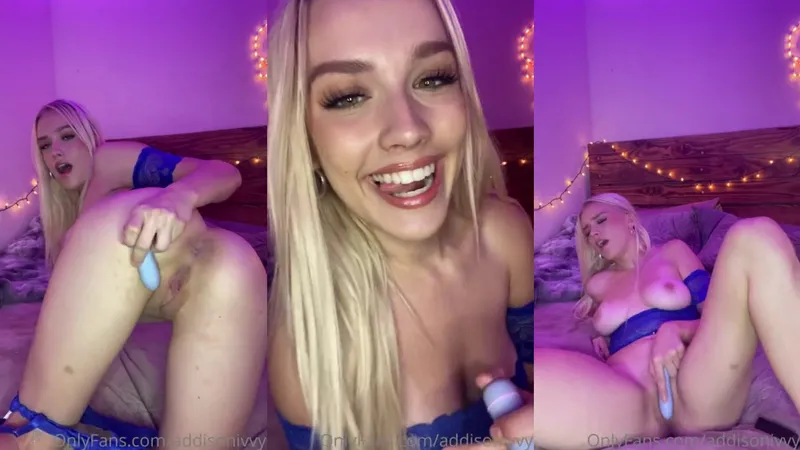 Alluring Addison Ivy Playing With Her Pussy Video Leaked