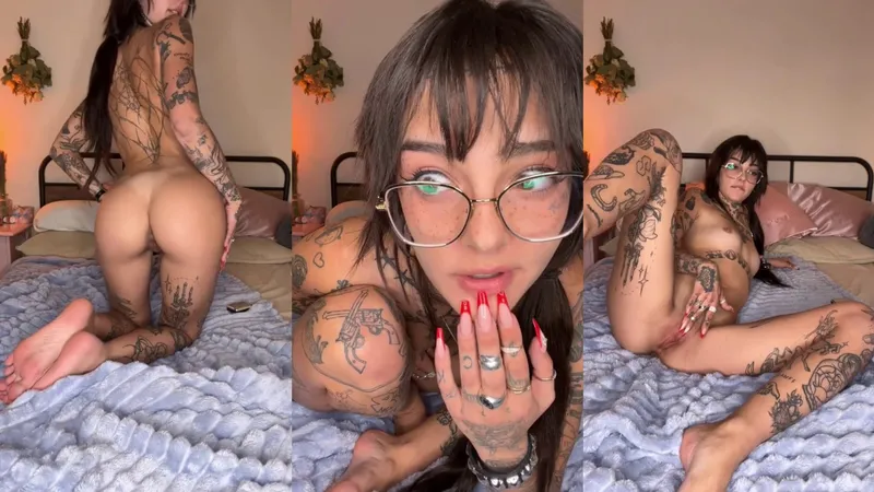 Tattooed Model Keaton Belle Nude Masturbation Video Leaked