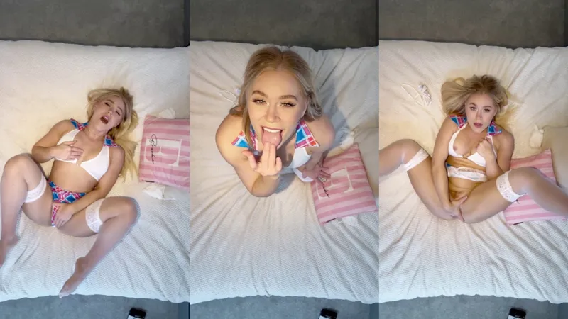 Hot School Gir Elle Brooke Fingering Her Wett Pussy Video Leaked