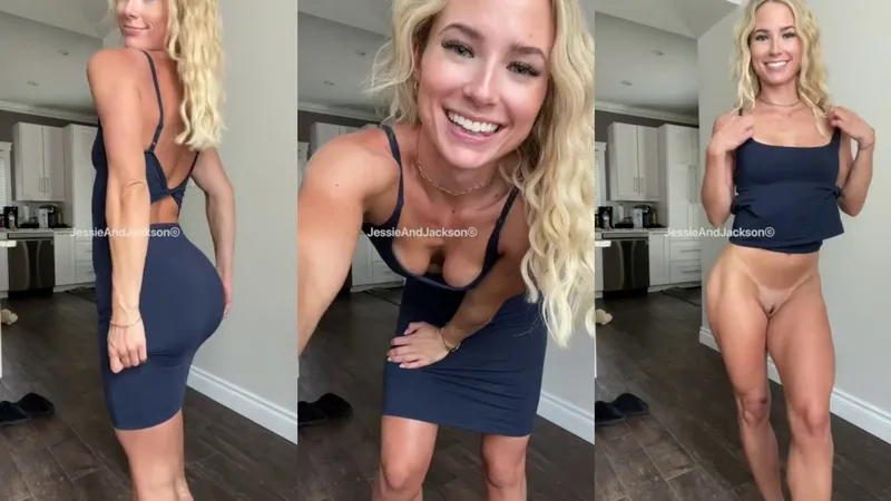 JessieAndJackson Blue Dress Nude Striptease Video Leaked