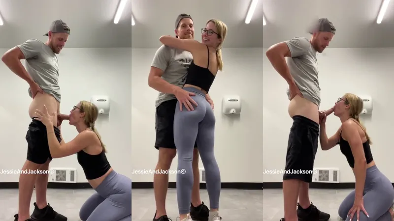 JessieAndJackson Locker Room Blowjob Video Leaked