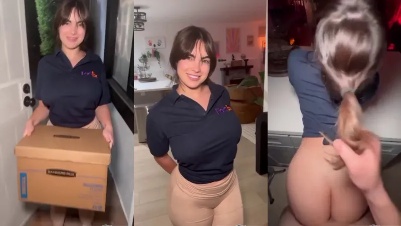 FedEx Delivery Girl Salmunozz Fucked By Stranger Video Leaked