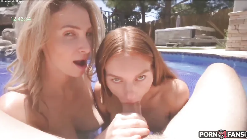 JackandJill Poolside Threesome With Jessi Rae Porn Video Leaked