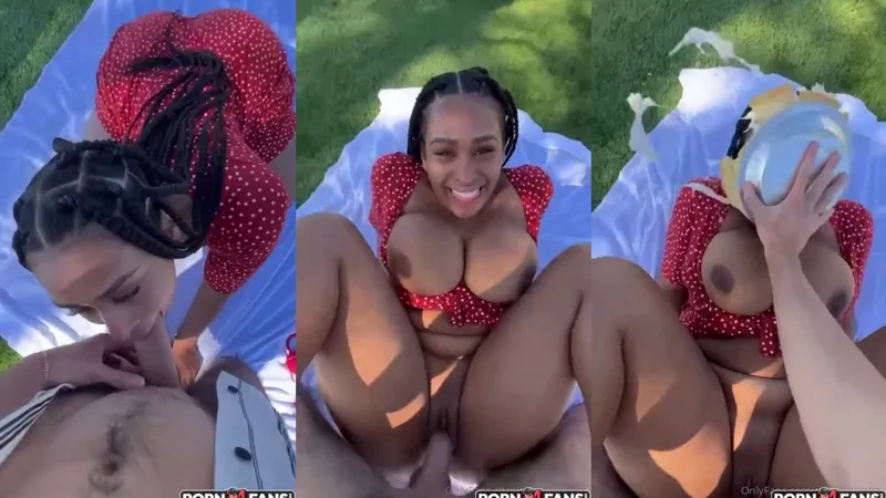 Jaaden kyrelle Picnic Sex With Pie Thrown In Her Face