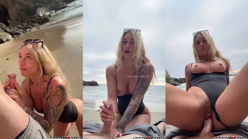 Cartercameron Hot Beach Sex Tape