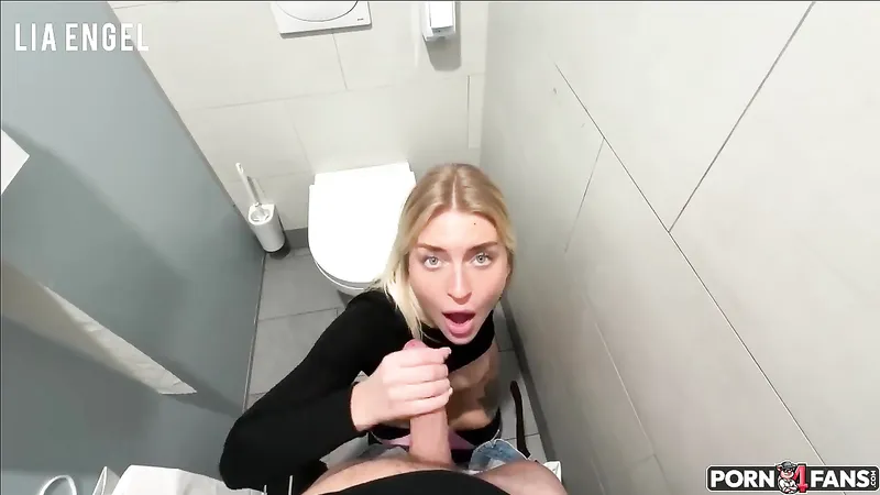 LiaEngel Fucks A Stranger In The Airport Bathroom