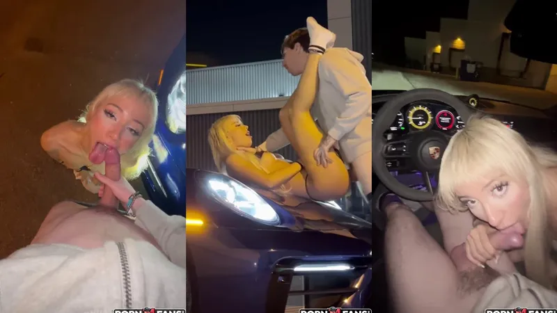 Izzy Skye Gets Fucked On The Hood of His Porsche
