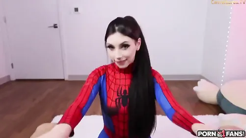 Hot Spidergirl AlessandraKit POV Blowjob