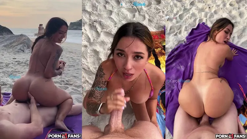 Colombian Karol Rosado Hot Beach Sex Tape